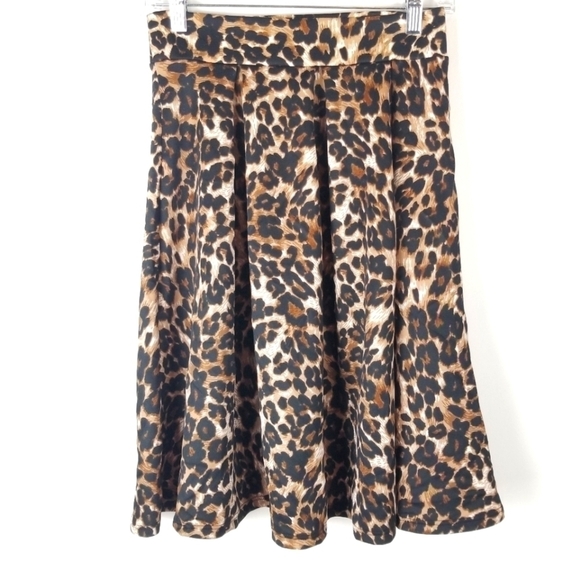 Wet Seal Small‎ Pullon Leopard Print Skirt high waisted - Picture 1 of 7